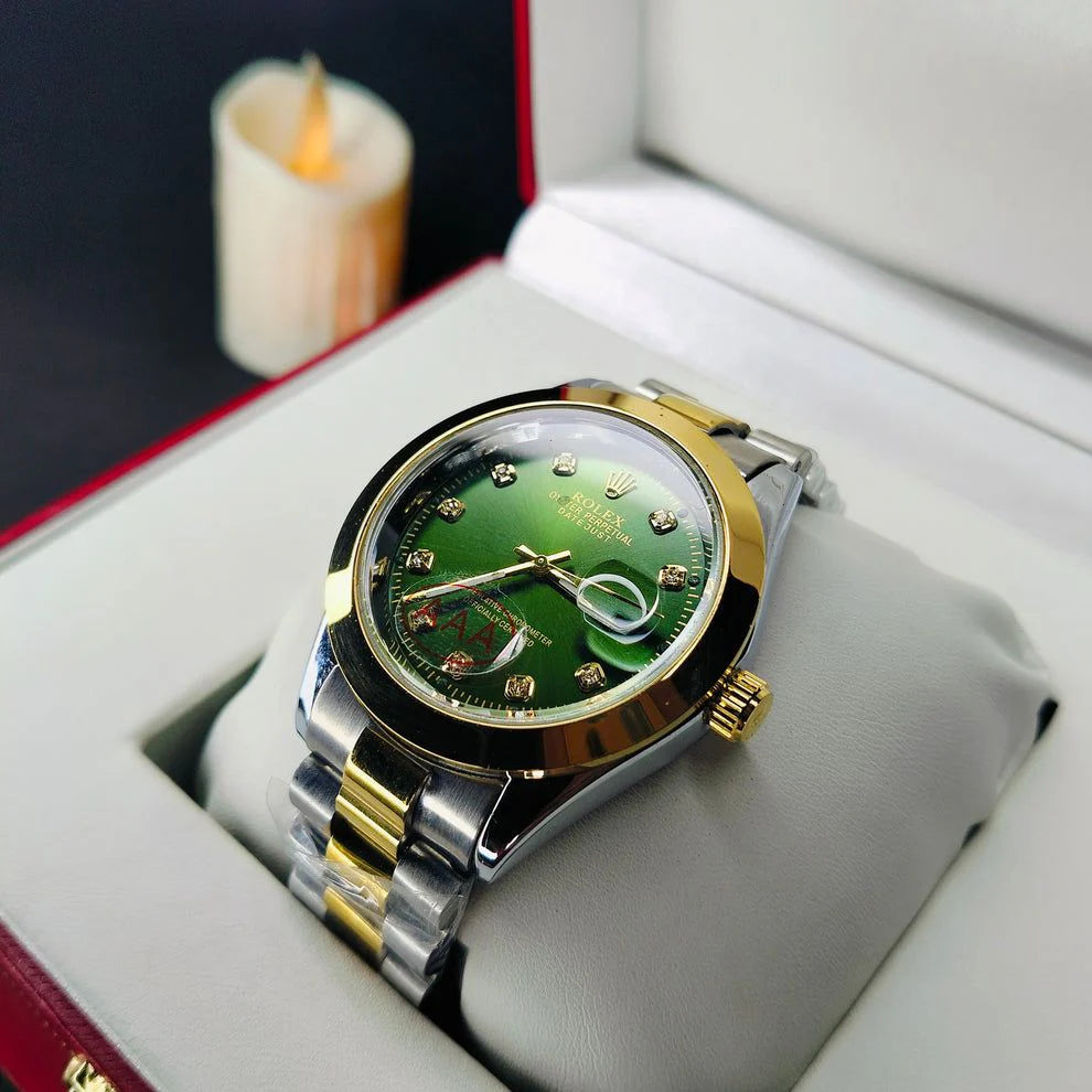 💚 Rolex Bottle Green Datejust – Iconic Elegance