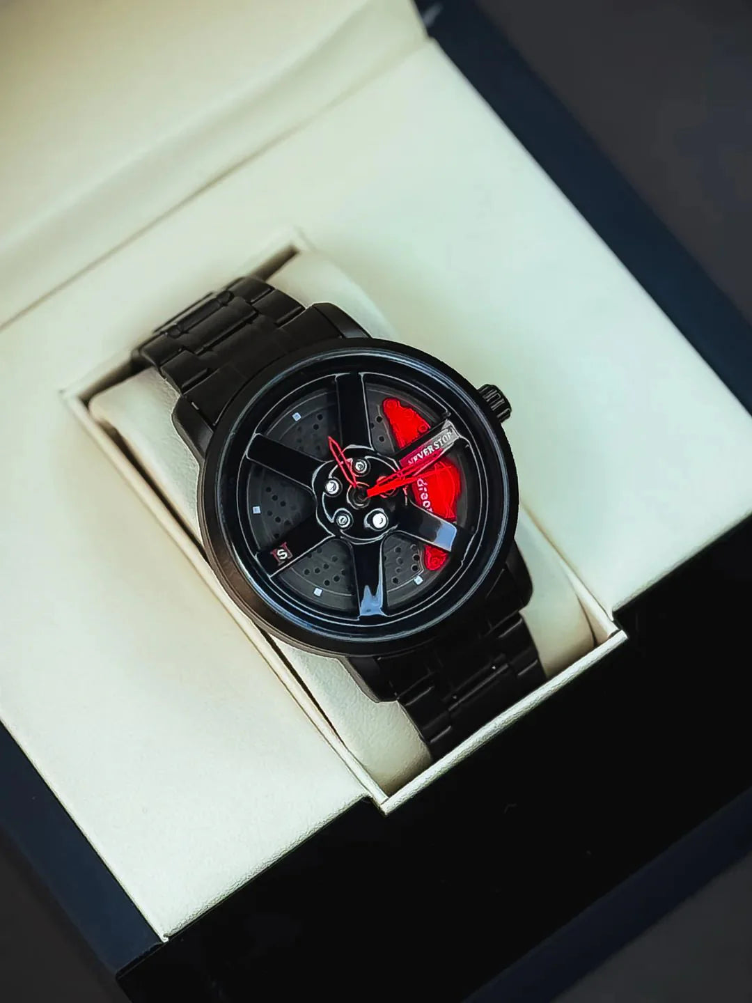 ⚙️ Skeme Rotating-Wheel Men’s Watch – Futuristic Style