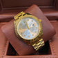 ✨ Full-Golden Date Just Men’s Watch