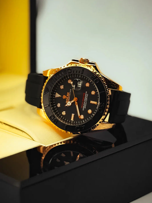 Rotating Dial – Silicon Strap Sporty Luxe