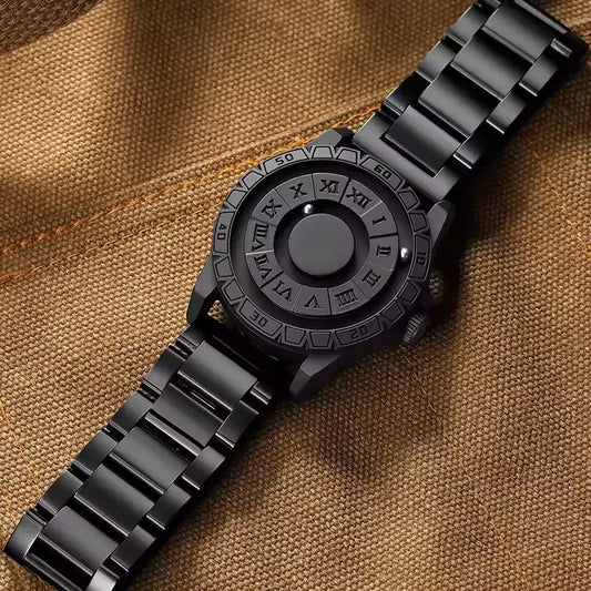 🎯 Magnetic Ball Roman Dial – Unique & Durable Quartz Watch