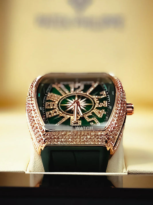 💚 FM Green Denvosi – Bold Emerald Men’s Watch