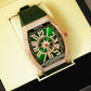 💚 FM Green Denvosi – Bold Emerald Men’s Watch