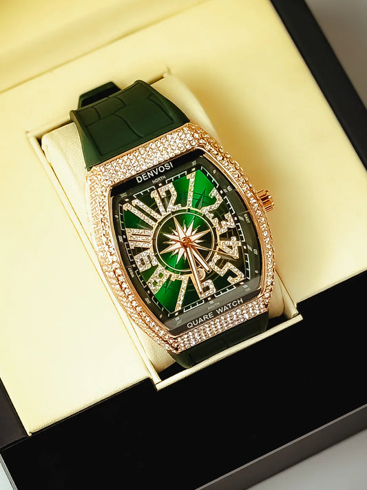 💚 FM Green Denvosi – Bold Emerald Men’s Watch