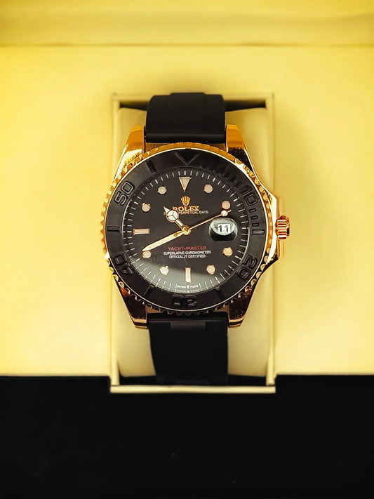 Rotating Dial – Silicon Strap Sporty Luxe